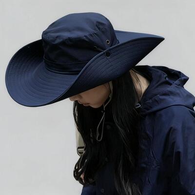 遮阳帽复古牛仔登山露营透气帽子