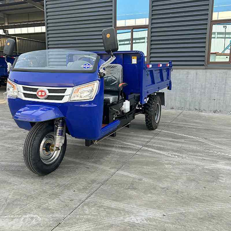 柴油农用三轮车五征工程自卸爬山爬坡载重王时风工地建筑输运拖车