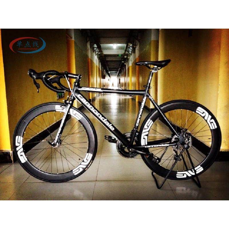 6张ENVE SES公路车轮框轮组轮子贴纸镂空雕刻转印个性DIY装饰车贴