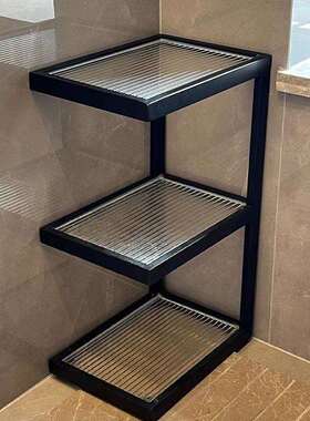 (幸福感)简约浴室卫生间厨房置物架多层多功能收纳架金属材质E0级