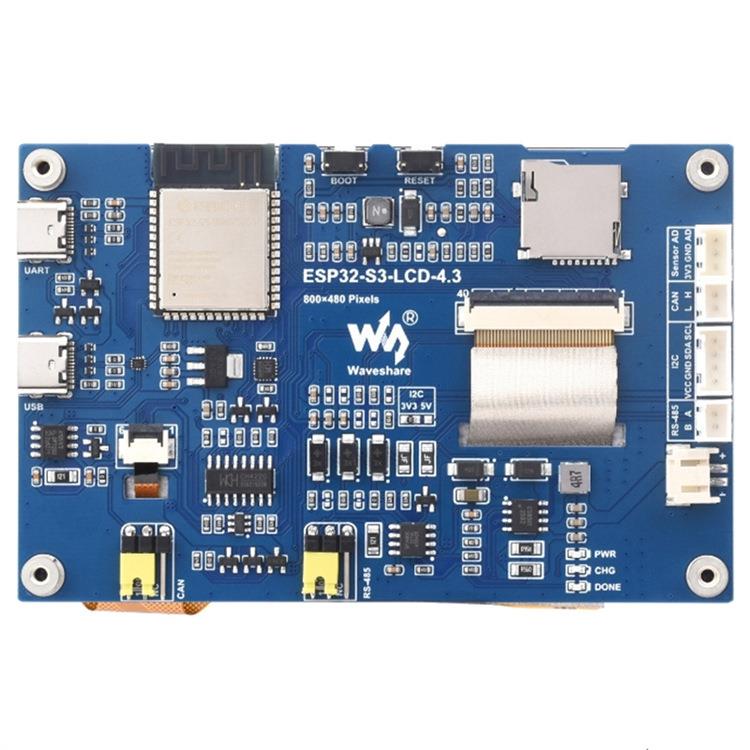 ESP32-S3-Touch-LCD-4.3电容触控屏开发板LX7双核处理器 WiFi蓝牙