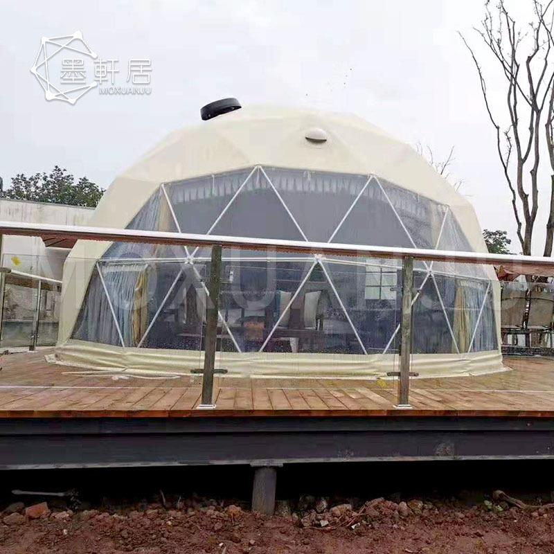 厂家球形帐篷网红透明屋户外露营酒店民宿圆形星空穹顶快闪店篷房