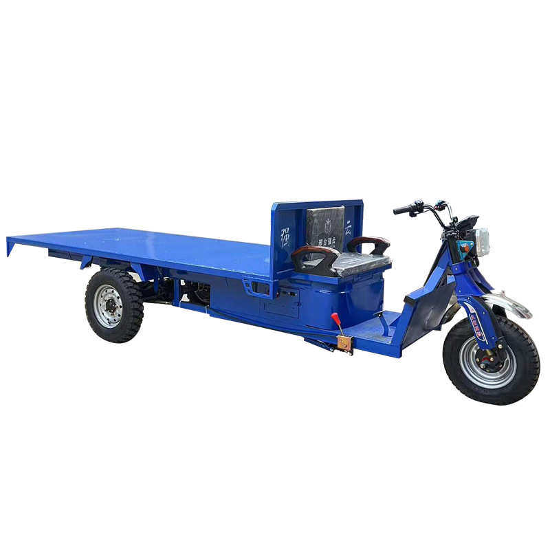 电动平板三轮车工地拉货搬运车载重王液压平板运输车拉砖车农用车