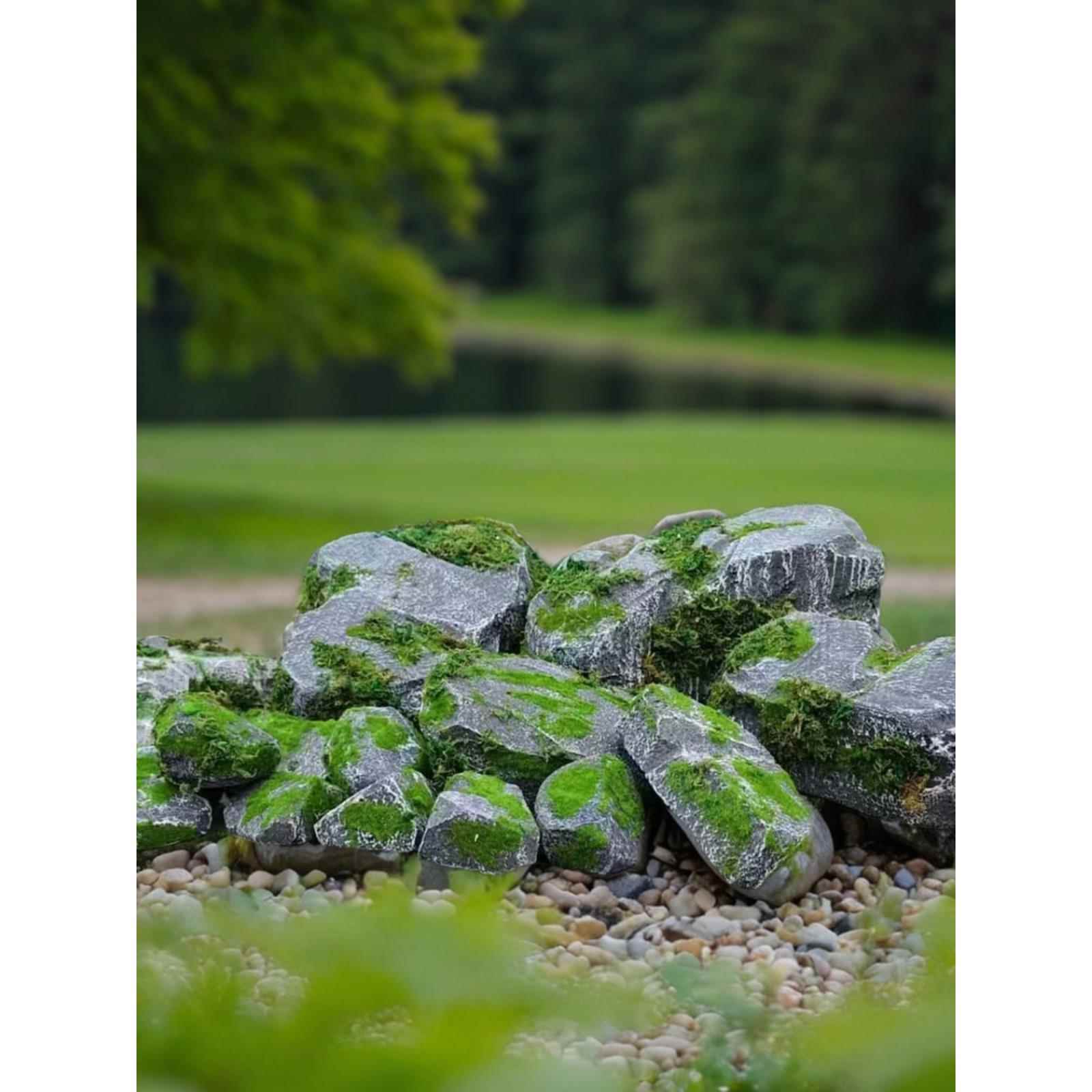 定制彷真高密度泡沫石头假山造景摄影塑雕舞台演出道具青苔石头块