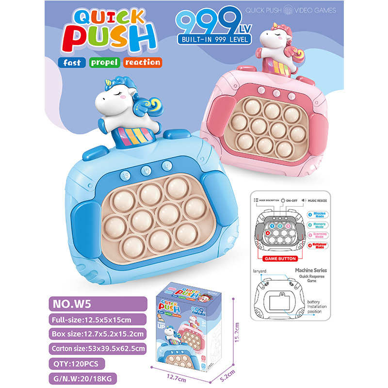 Upgraded Pop Light and Quick Push Game Fidget Toys for Kids