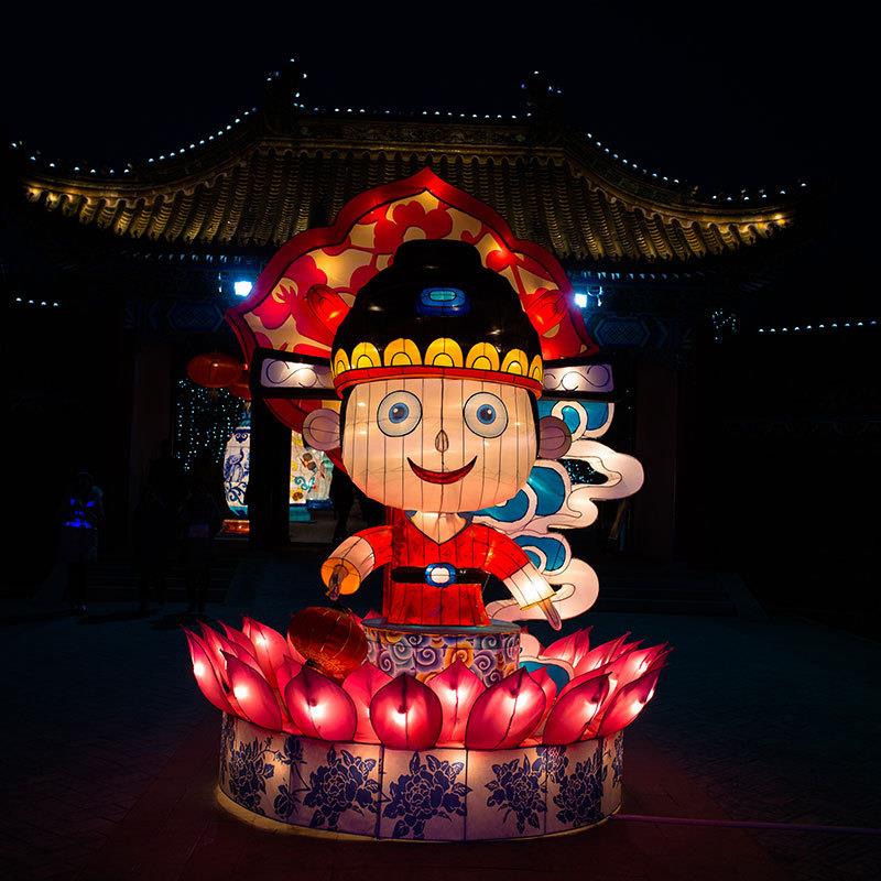 网红灯光节大型发光卡通人物造型灯不夜城中国风花灯文旅夜游彩灯