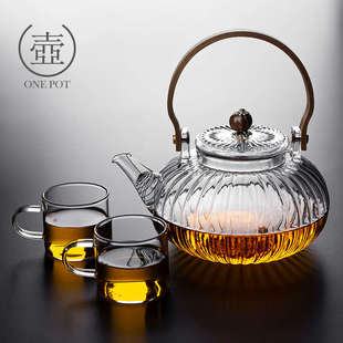 耐高温加厚玻璃烧水壶家用电陶炉煮茶器套装 围炉煮茶茶壶2023新款