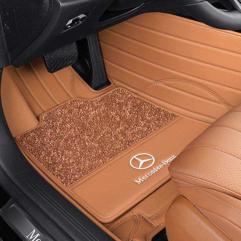 适用奔驰e300Le260lglc300glc260gle350s400s450包围皮脚垫
