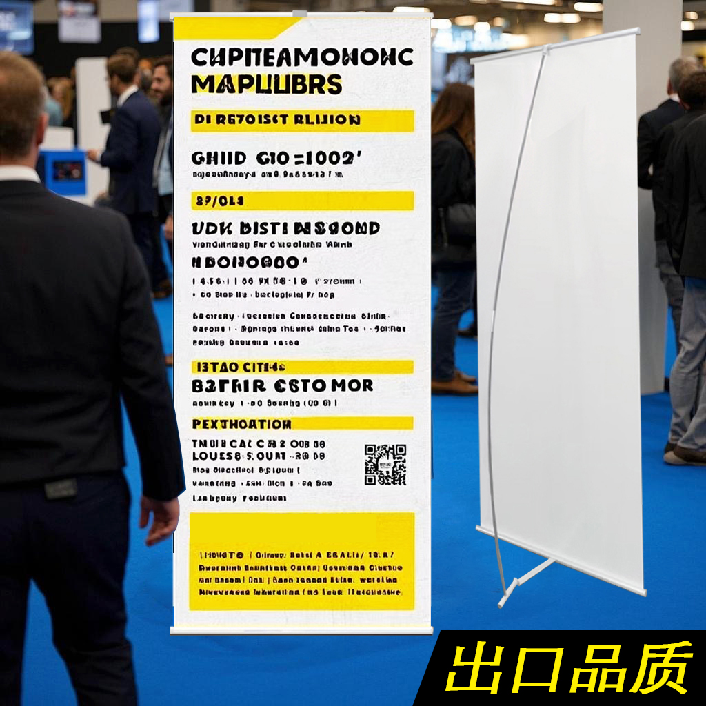 L型展架80x180立式落地式设计定制海报支架X展架门型广告架展示架