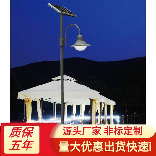 led庭院灯中式现代单头亚克力灯罩3米100W学校花园景观照明