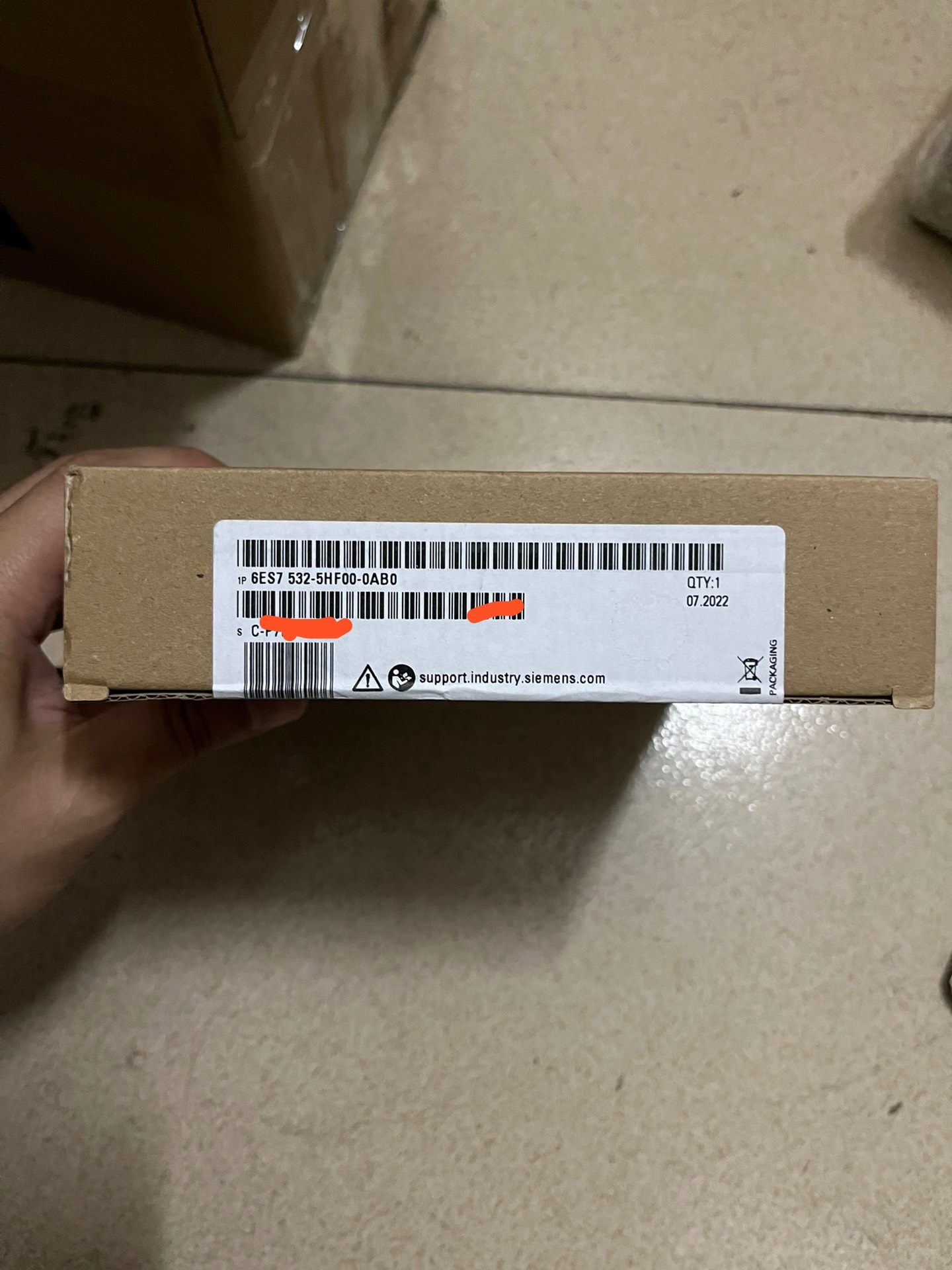 西门子532-5HF00全新未拆封，原装正品，包装盒有字迹，