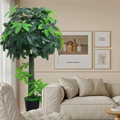 仿真绿植发财树客厅装饰招财盆栽摆设大型仿生植物落地花塑料假树