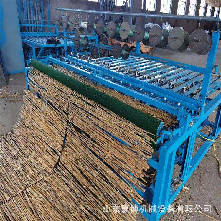 2米全自动草帘编织机干湿两用秸秆顶部草垫机 电动不同宽幅不跳线