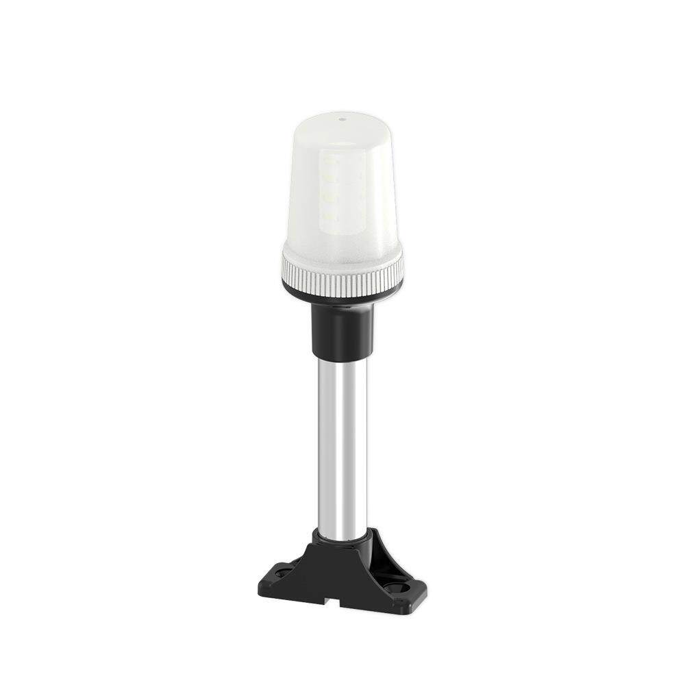 E011180系列LED环照灯锚灯游艇船不锈钢可调底座直插固定12V24VDC