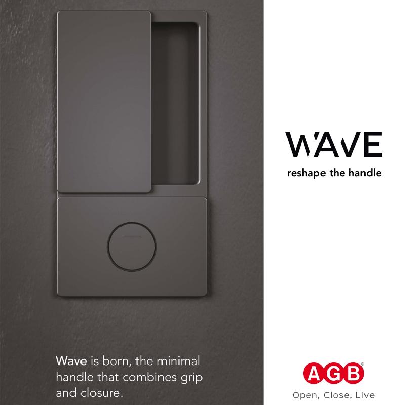 意大利进口AGB WAVE隐形无把手设计移门推拉门室内门平开门锁极简
