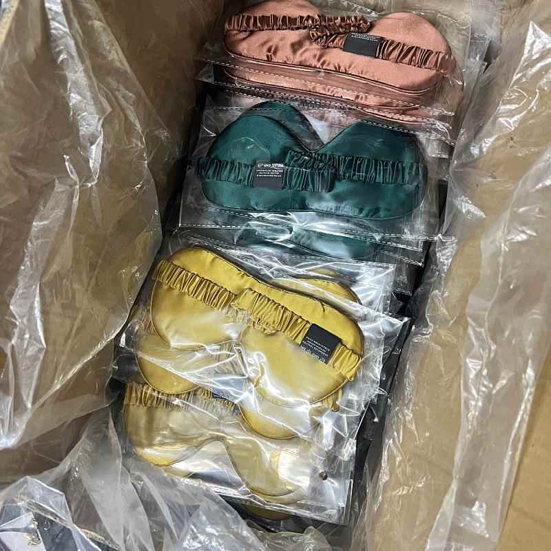 桑蚕丝透气真丝眼罩睡眠slik遮光眼罩 纯色简约丝滑丝绸22姆米