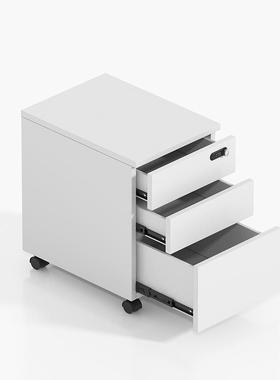 木质家具员文室件柜公桌下活动柜三抽移动储0024物柜带密码职锁办