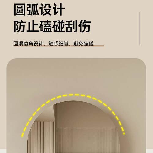 全身穿衣镜落地靠墙客厅卧室极简收纳意式轻奢欧式不锈钢试衣镜in