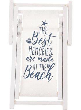 Foldable Beach Chair Decoration Miniature Wooden Style Home