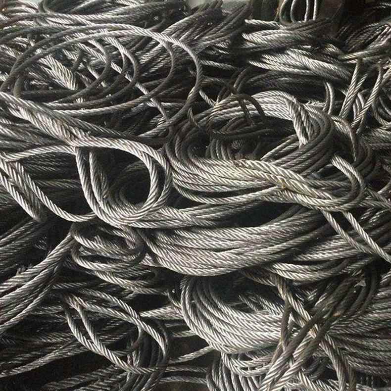 18MM插编钢绳703重起丝工程吊具吊可定制压制钢丝钩绳