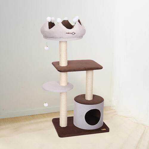 正品catry凯瑞皇冠型小猫爬架彩色猫窝猫树一体猫用品剑猫玩具猫