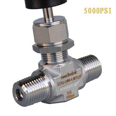 不锈钢高压针型阀流量调节阀微调阀模锻卡套式外丝内丝针阀截止阀