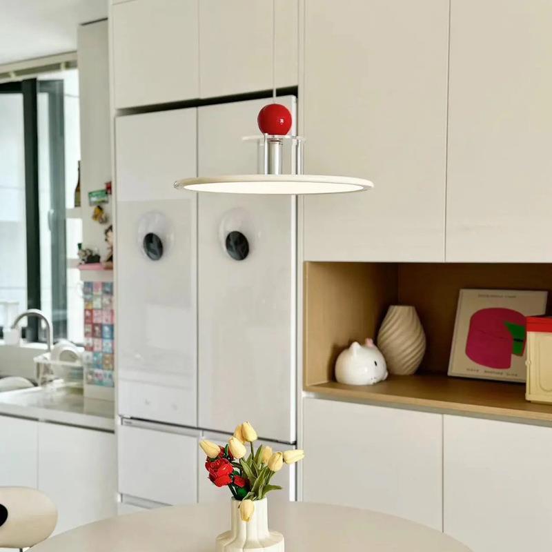 中饭山漫游吊灯204年2新简约现代奶油风款厅灯多彩个性餐厅灯具