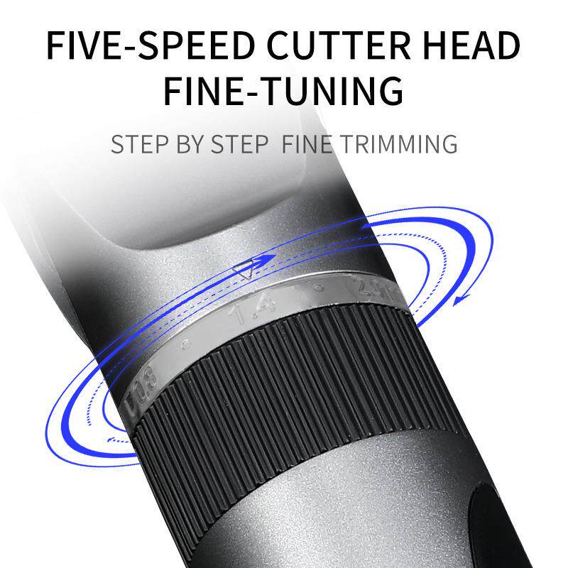 新款直销跨境电动理发器陶瓷刀头5档调节USB充电外贸电推剪