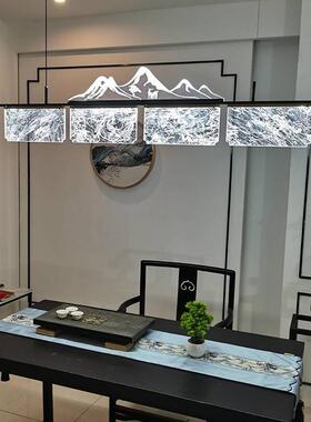 师新式茶室吊灯中国风餐厅吧台书505房装饰灯创云意雾设计茶中楼