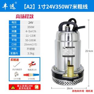 电瓶丰直流电动车远水井高 潜水泵12v24v48v60v扬程抽水灌溉农用