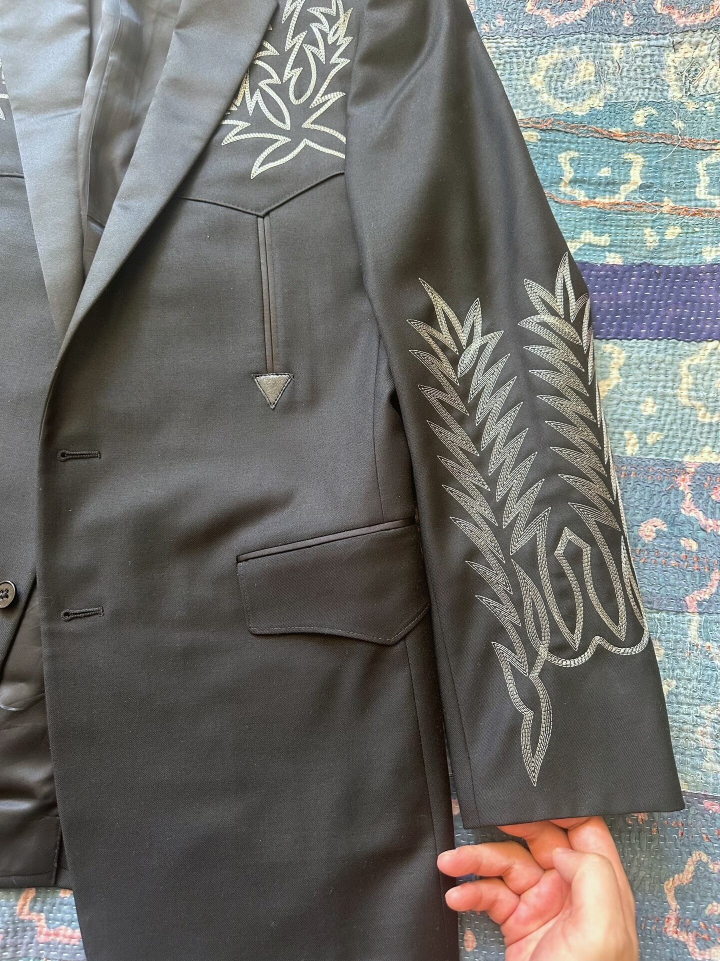 Ralph Lauren Western Embroidered Blazer — back