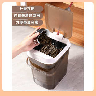 茶渣桶家用小茶水桶茶具配件茶桶垃圾排水桶接水储水桶茶台废水桶
