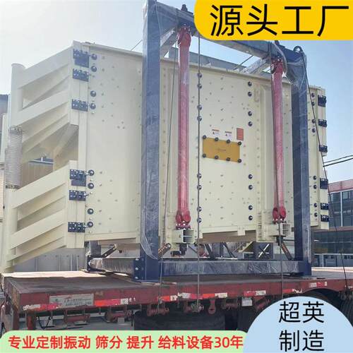 方形摇摆筛封闭式直线筛石英砂烘干砂设备多层设计1536型方摇筛