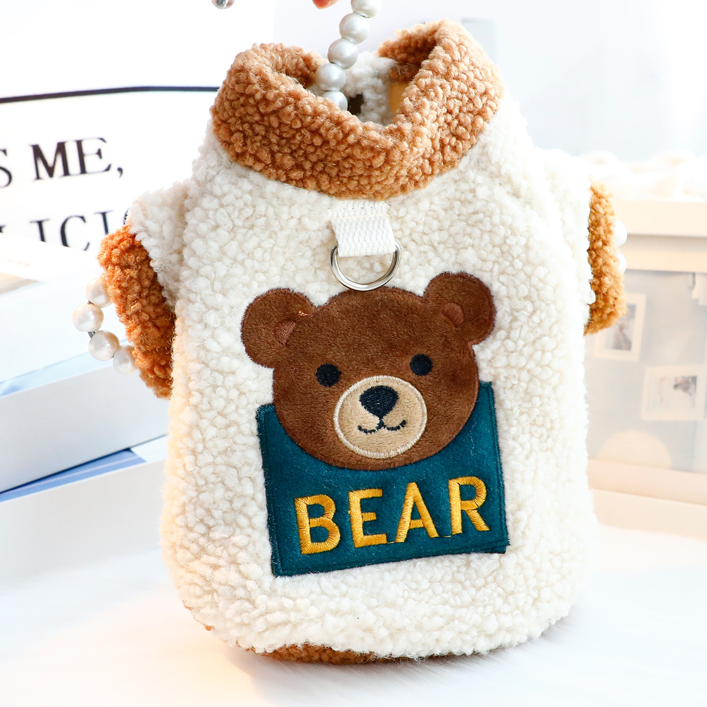 秋冬装狗狗衣服可爱毛绒动物雨衣