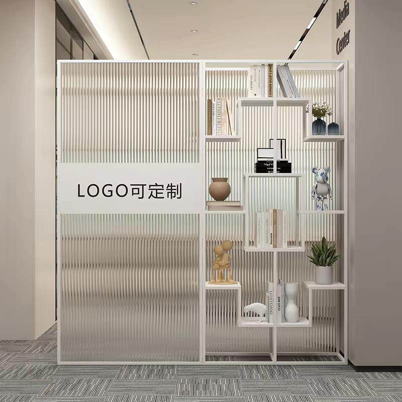 需定制压克力隔断屏风办公室铁艺隔断墙公司屏风隔断墙