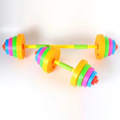 Children Dumbbell Toy Plastic Dumbbell Kids Kindergarten Arm