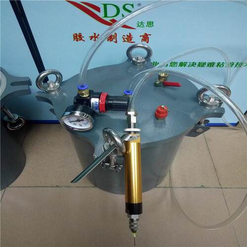 深圳圆型压力桶气压打胶机整套DS981,桶大小可定,适用各种流体