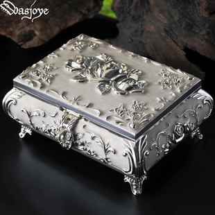 正品 韩国主首饰盒宝盒戒 Was公joye狄安娜饰品收珠纳手盒复古欧式