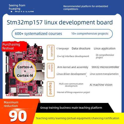 华清元建Stm32Mp157开发板Linux嵌入式Ar核心板Stm32Mp1