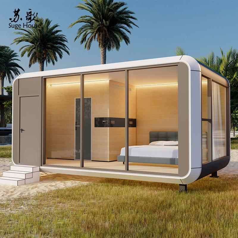厂家直销钢结构景区露营度假太空舱阳光房民宿酒店设计建造