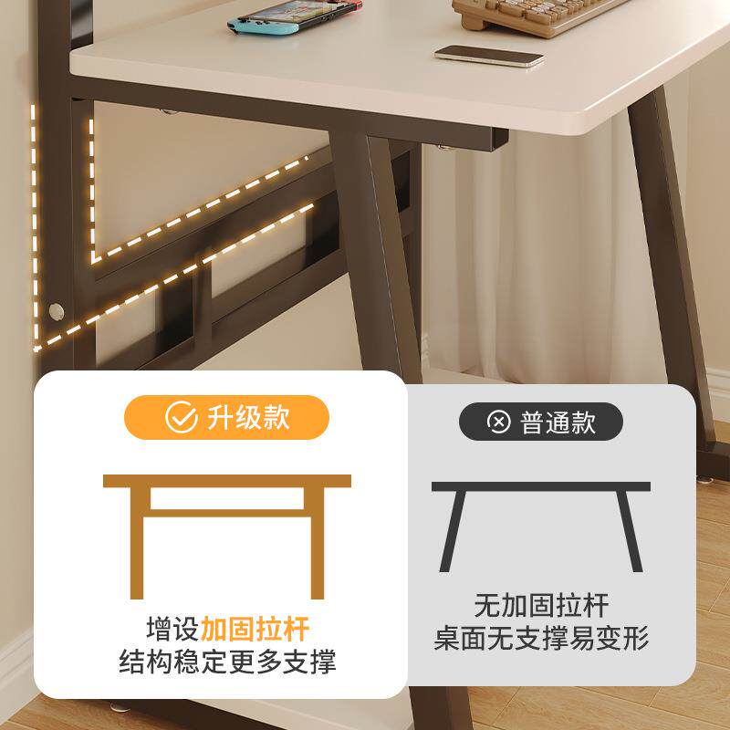 电脑桌台式家用小户型卧室床边桌办公桌子工作台笔记本桌散热书桌