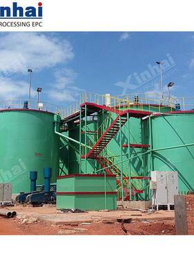 双叶轮浸出搅拌槽搅拌机矿用选矿浸出搅拌槽