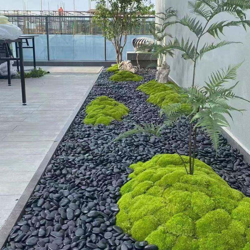 鹅卵石天然雨花石彩石彩色石子多肉铺面鱼缸造景花盆园艺装饰石头
