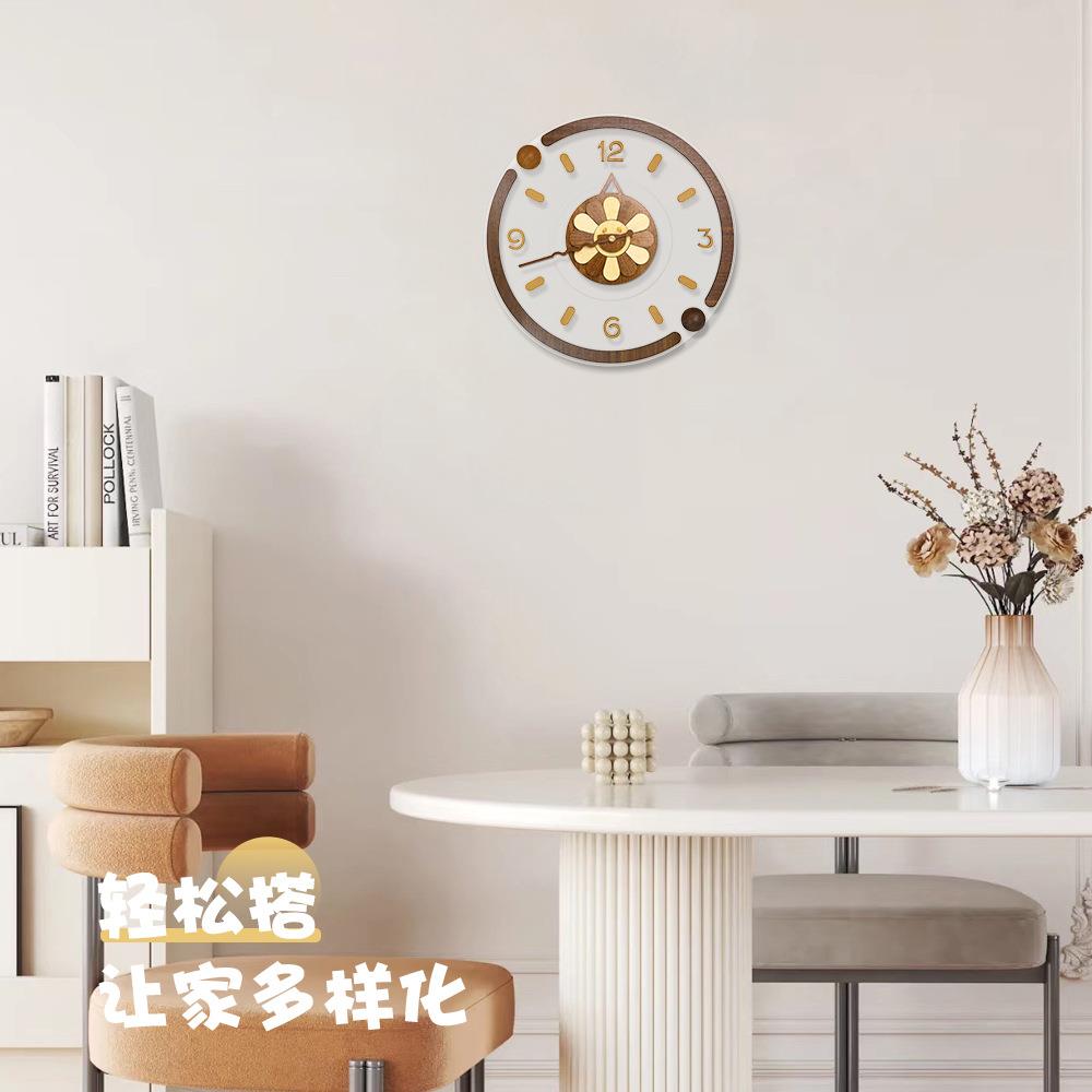 亚克力挂钟简约时尚现代创意家用客厅静音时钟挂墙装饰