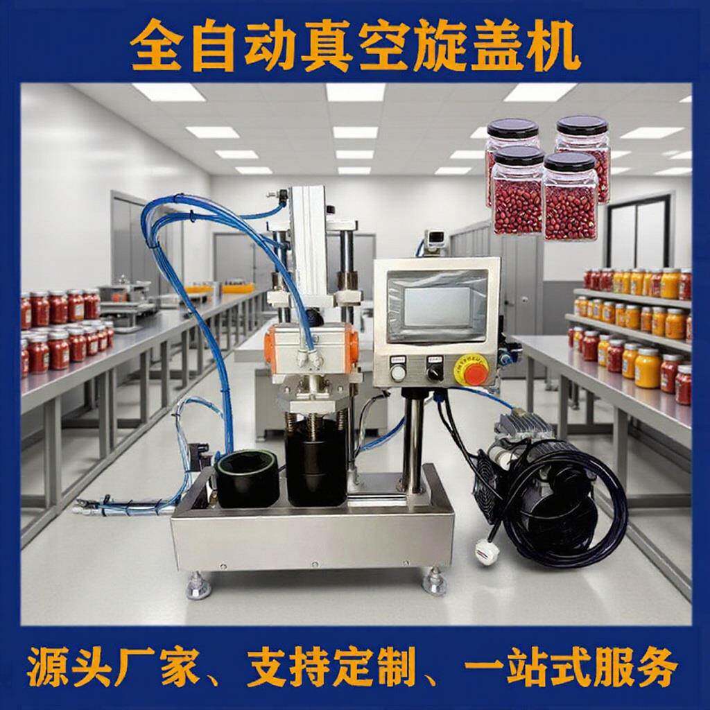 小批量密封玻璃瓶厂长推荐半自动真空旋盖机封口机设备食品包装