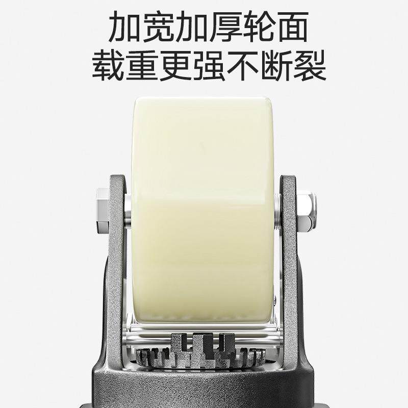 超重型轮轮子4脚/5/6辘/8寸尼龙轮10寸2寸平板拖车1超重型尼轱承
