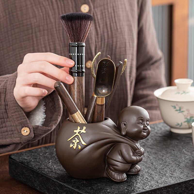 紫砂茶道君子招财禅意整套茶具