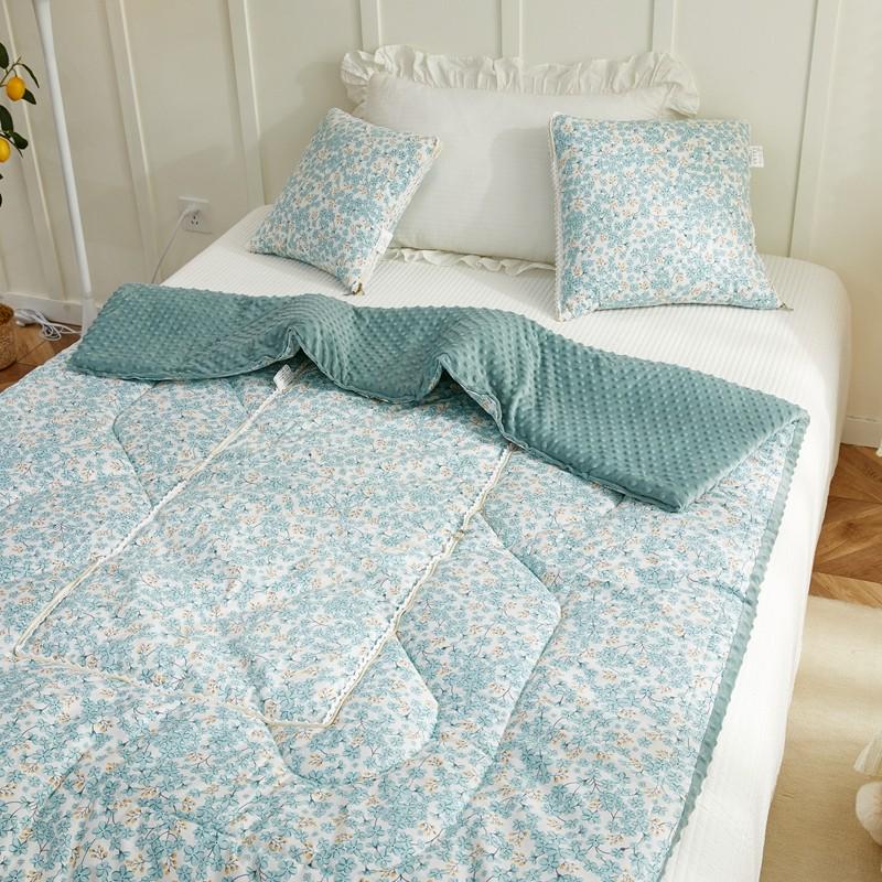 全棉儿童抱枕被子两用二合一空调纯棉被汽车上办公室午睡折叠车载