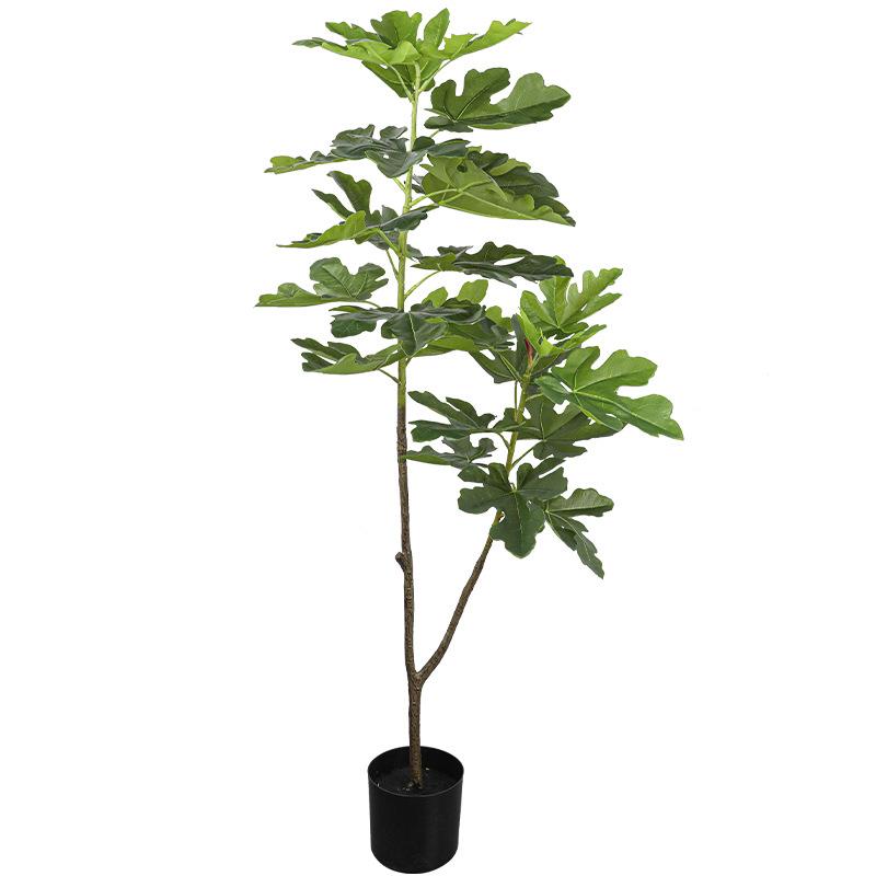 仿真无花果树绿植室内盆栽客厅落地装饰摆件假树仿生植物场景布置