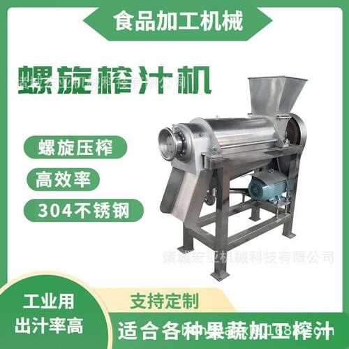 商用生姜蓝莓螺旋榨汁机螺旋式果蔬榨汁设备苹果梨鲜果榨汁机